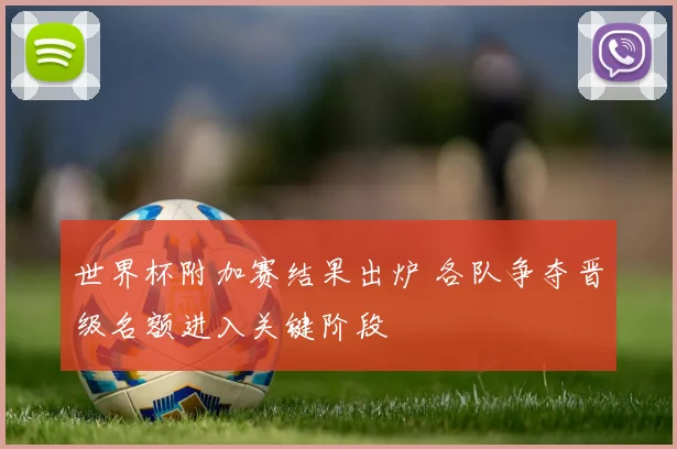 世界杯附加赛结果出炉 各队争夺晋级名额进入关键阶段